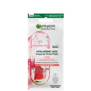 Image of Garnier Firming Ampoule Sheet Mask Watermelon 1% Hyaluronic Firming Hyaluronic Acid