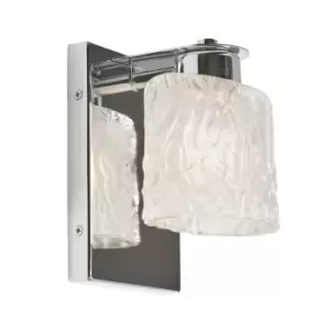 Image of IP 44 Wall Light Sconce Polished Chrome LED G9 3.5W Bulb