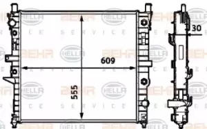 Image of x1 Behr Heat Exchanger 8MK376718-571 Genuine replacement part for Car Made in CN