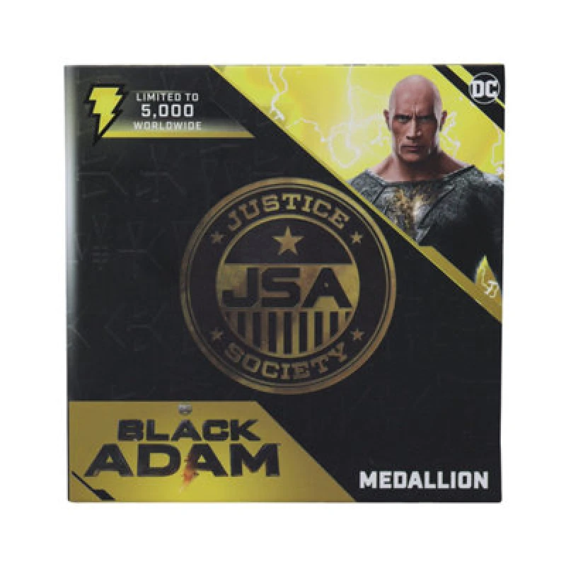 Image of Black Adam Limited Edition Justice Society of America Medallion Metallic Gold unisex
