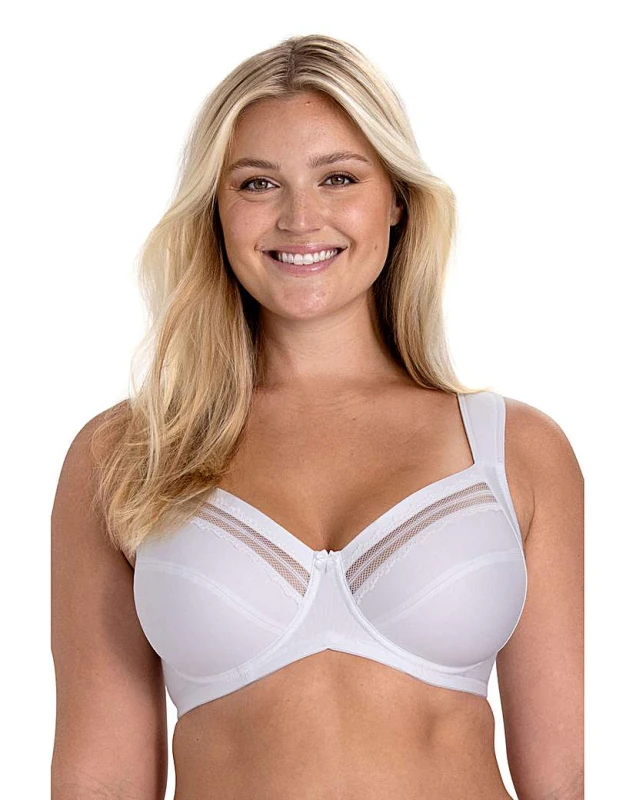 Image of Miss Mary of Sweden Miss Mary Essence Underwired Bra White - Miss Mary of Sweden - Size: 42D White Female 42D FE77019