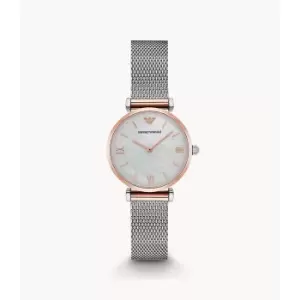 Image of Emporio Armani Womens Retro Watch - Silver