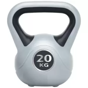 Image of Urban Fitness Vinyl Kettlebell - 20kg - Black - Black