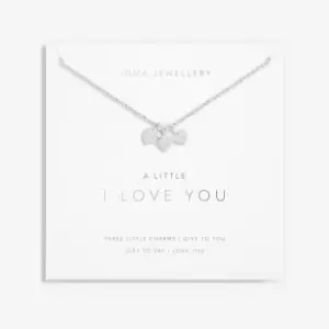 Image of I Love You Silver 46cm + 5cm Extender Necklace 6110