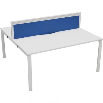 Image of 2 Person Double Bench Desk 1400X780MM Each - White/White
