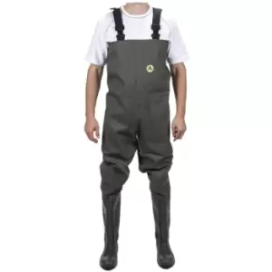 Image of Amblers Safety Tyne Chest Safety Wader Green - 10.5