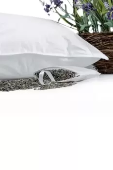 Image of Set of Two Dried Lavender Filled Pouches for Lavender Pillow