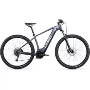 Image of Cube Reaction Hybrid Performance 625 Electric Mountain Bike - Grey