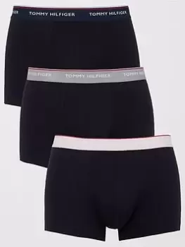 Image of Tommy Hilfiger 3pk Contrast Waistband Trunk - Navy, Size XL, Men