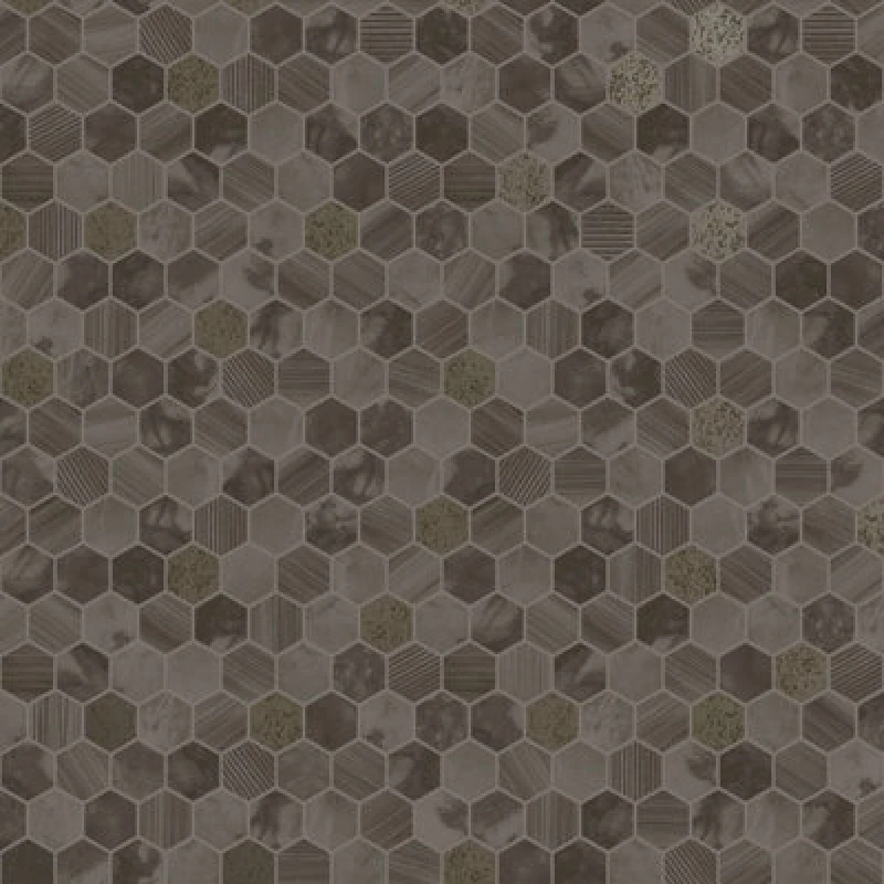 Image of Holden Decor Hexara Tile Wallpaper Bronze Holden 89402