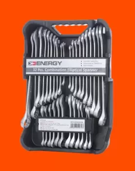 Image of ENERGY Spanner Set, ring / open ended Number of tools: 32 NE01000SK32CIM