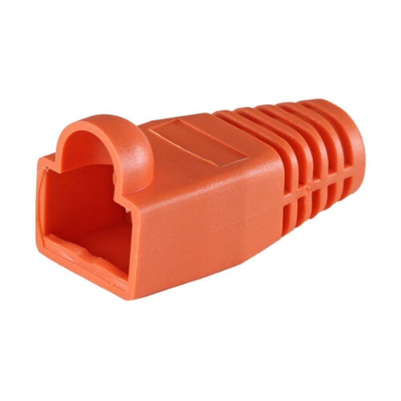 Image of Cablenet Cablenet RJ45 Cat6a Boot Orange 6.5mm 22-2085
