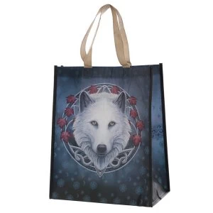 Image of Lisa Parker Guardian of the Fall Wolf Shopping Bag