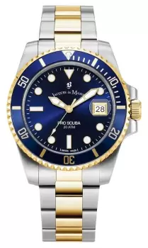 Image of Jacques Du Manoir JWG02707 Pro Scuba (40mm) Blue Dial / Two- Watch