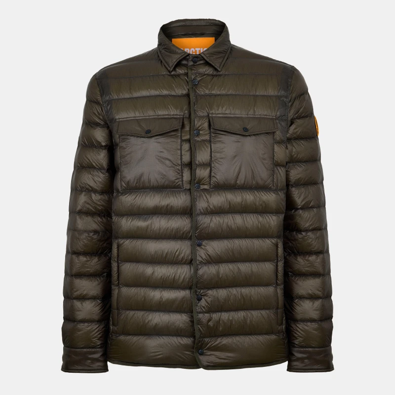 Image of Arctic Army Mens Commando Water Resistant Down Jacket Brown C30128 male X Small