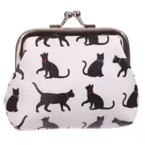 Image of Tic Tac Floral Cat Silhouette Purse