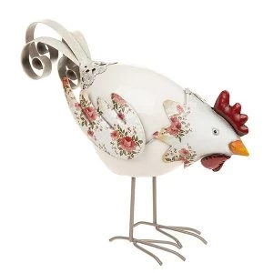 Image of Country Rose Pecking Chicken Ornament