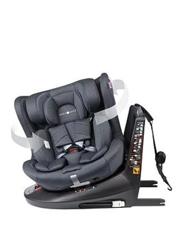 Image of Cozy N Safe Comet+ 360&deg; 40-150cm Child Car Seat - Slate, Grey EST231-1