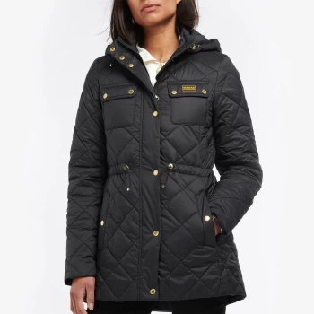 Image of Barbour International Womens Avalon Quilt Jacket - Black - UK 10