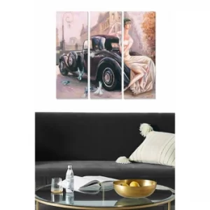 Image of MDF646835716 Multicolor Decorative MDF Painting (3 Pieces)