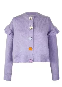 Image of Olivia Rubin Womens Rosalie Cardigan In Lilac