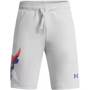 Image of Under Armour Project Rock Terry Shorts Junior - Grey