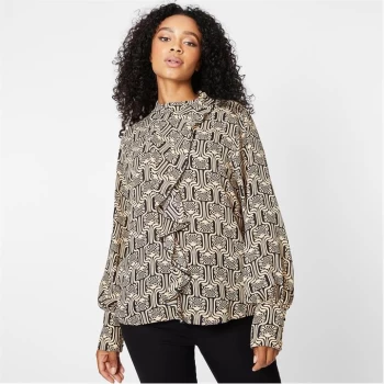 Image of Biba BIBA Popper Frill Blouse - Filagree Print