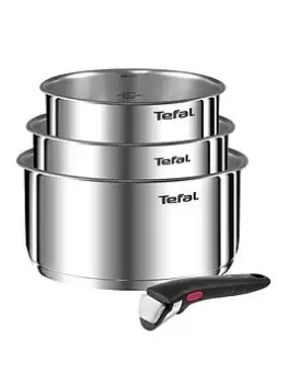 Image of Tefal Ingenio Emotion 4Pc Saucepan Set (16/18/20Cm Saucepans + Bakelite Handle)