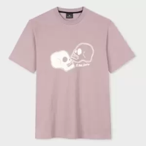 Image of Paul Smith Mens Reg Fit Ss T Shirt Skulls