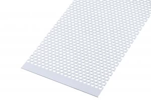 Image of Wickes Metal Sheet Perforated Round Hole 4.0mm Anodised Aluminium 200 x 1000mm