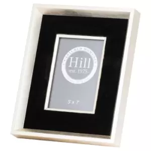 Image of Antiqued Pewter Deep Framed Black Velvet 5X7 Photo Frame
