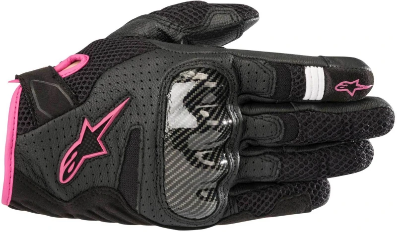 Image of Alpinestars Stella SMX 1 Air V2 Ladies Motorcycle Gloves, black-pink, Size L for Women