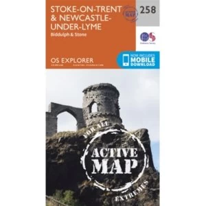 Image of Stoke-On-Trent and Newcastle Under Lyme by Ordnance Survey (Sheet map, folded, 2015)