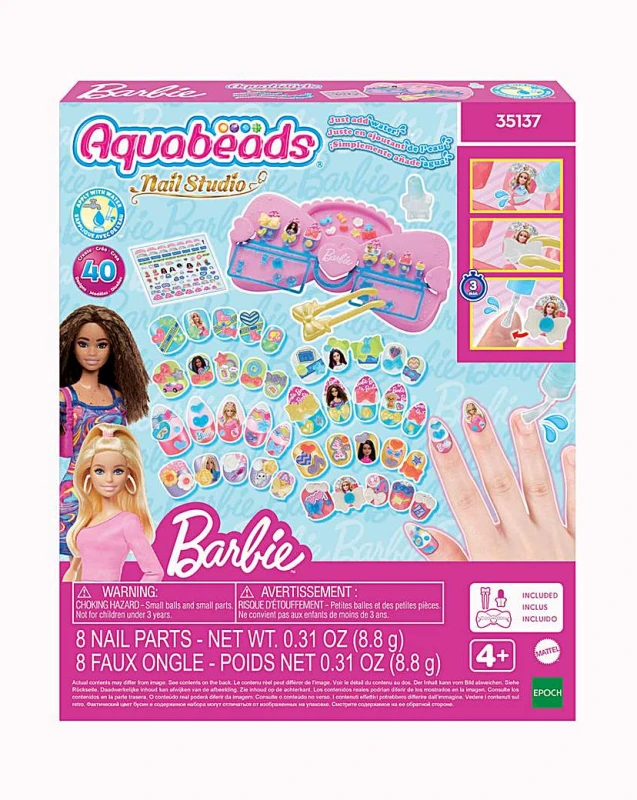 Image of Aquabeads Aquabeads Barbie Nails Designer Kit - Aquabeads Female RN34601