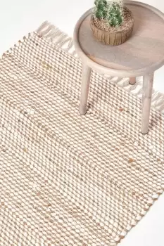 Image of Horizon Neutral Hemp Chindi Rug