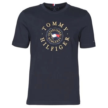 Image of Tommy Hilfiger ICON COIN TEE mens T shirt in Blue - Sizes S,M,L,XS