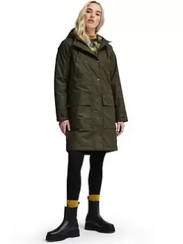 Image of Regatta X Orla Kiely Waterproof Padded Parka - Khaki, Size 16, Women