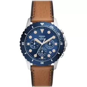 Image of Fossil FB-01 Chronograph Tan Eco Leather Watch