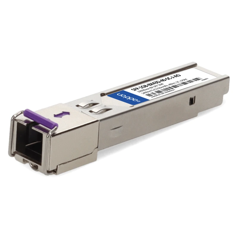 Image of AddOn Networks SFP-1GB-BX43D-40-SC-J-AO network transceiver module Fib