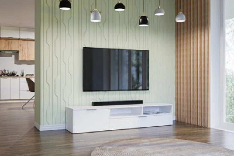 Image of Tv Cabinet Shefa Line Marocco 175 White