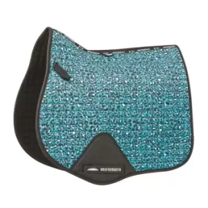 Image of Weatherbeeta Prime Leopard All Purpose Saddle Pad - Blue