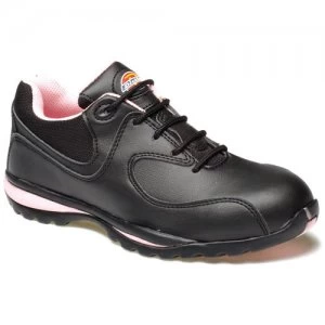 Image of Dickies Ladies Ohio Safety Trainers Black / Pink Size 7