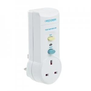 Image of Greenbrook Plug In RCD UK 3 Pin Power Breaker Safety Adaptor
