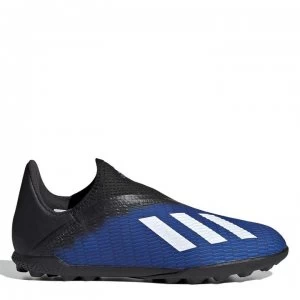 Image of adidas X 19.3 Childrens Laceless Astro Turf Trainers - TeamRoyal/White