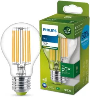 Image of Philips 60W LED E27 Filament Light Bulb