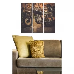 Image of MDF251064787 Multicolor Decorative MDF Painting (3 Pieces)