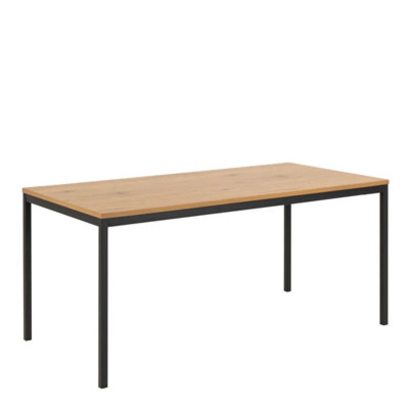 Image of Furniture To Go Seaford Dining Table In Black & Oak