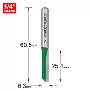 Image of Trend CRAFTPRO Single Flute Router Cutter 6.3mm 25.4mm 1/4"