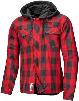 Image of Held Lumberjack II Motorcycle Textile Jacket, black-red, Size L, black-red, Size L