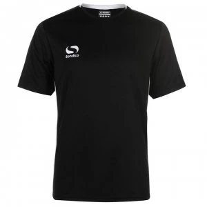 Image of Sondico Fundamental Polyester Football Top Mens - Black/White